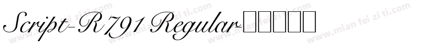 Script-R791 Regular字体转换
